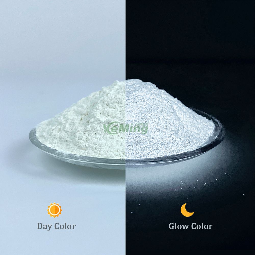  Wholesale glow white phosphor powder white long last water-proof glow white glow in the dark powder 