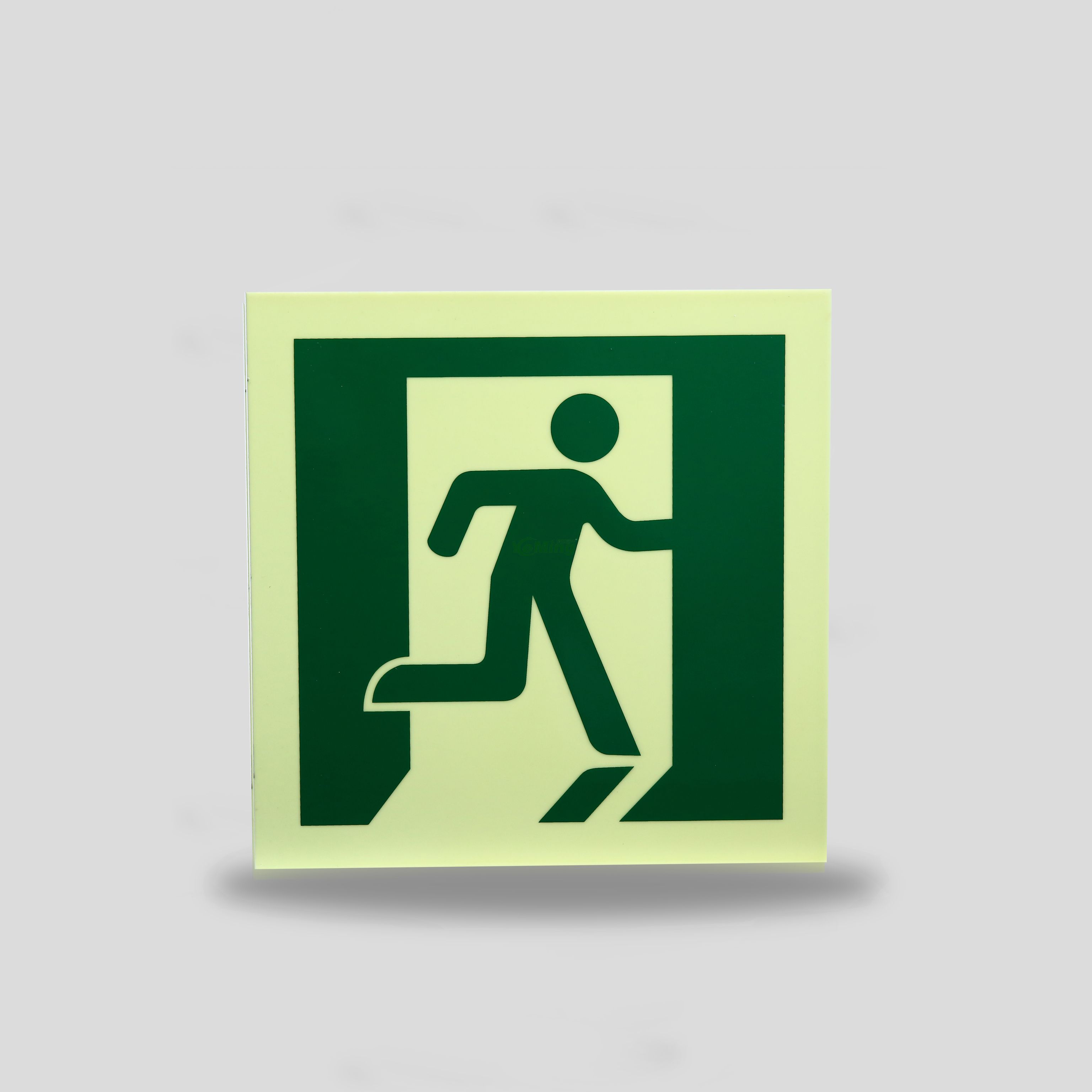 China Supplier Running Man Exit Sign Photoluminescent Sign