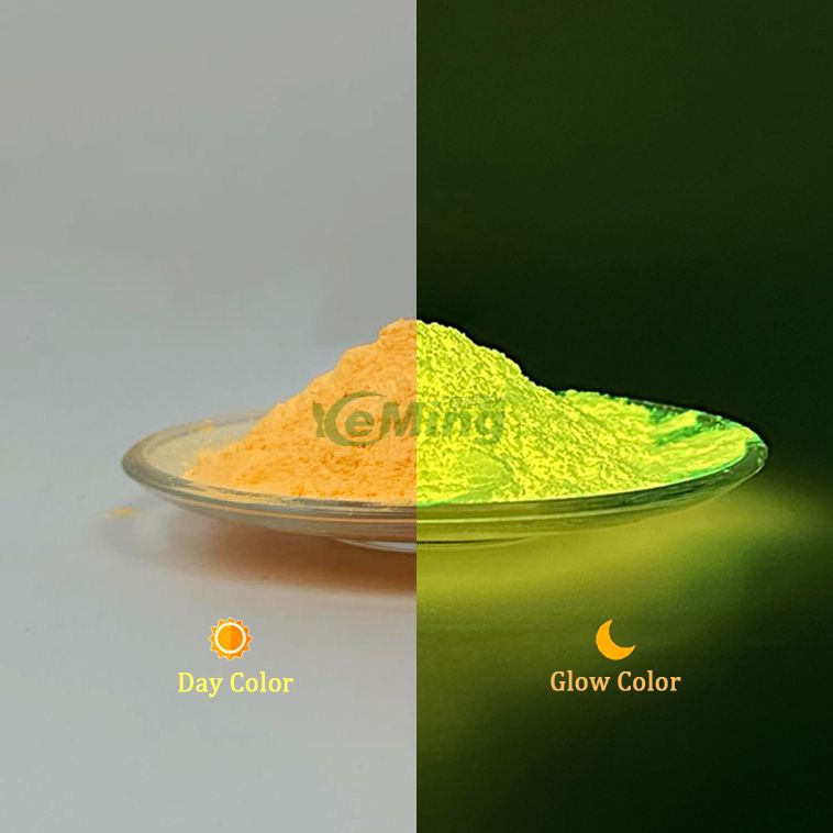 Factory Direct Yellow Luminous Powder Glow in The Dark 
