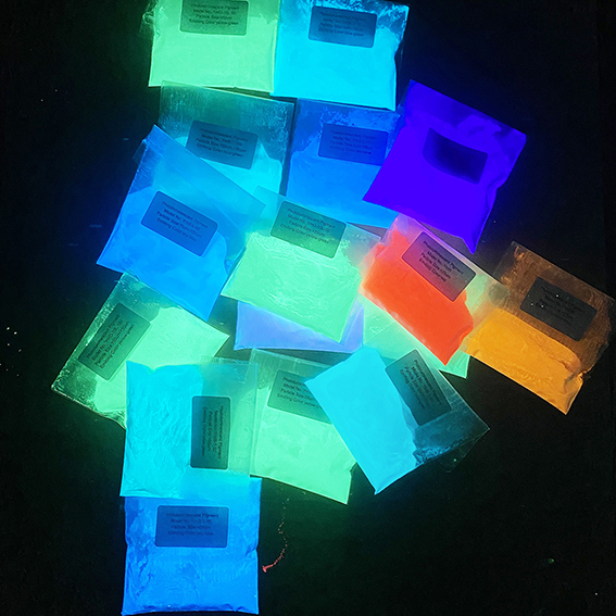 Long Afterglow Glow Powder Manufacturer Sky Blue Glow in The Dark Powder Fine