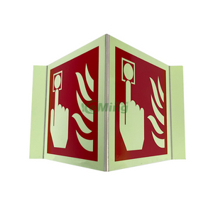 Oem High Quality Photoluminescent Fire Alarm Sign