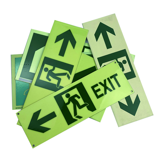 Photoluminescent Emergency Exit Signs Photoluminescent Fire Exit Signs