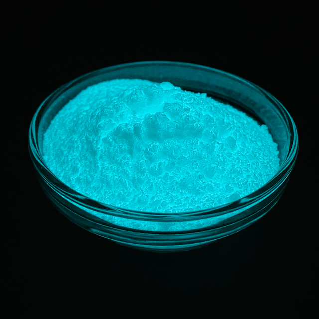 Fine Particle Size Blue Glow in Dark Pigment Powder for Faric