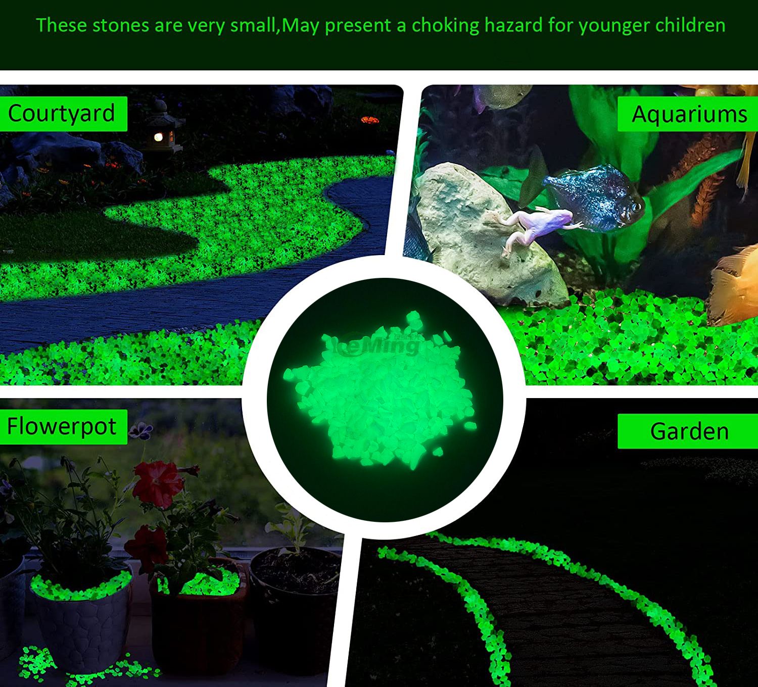 Wholesale Glow Pebbles Glow Rocks for Garden Luminous Rocks