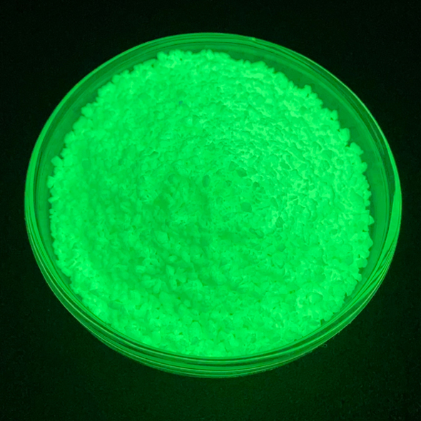 Big Particle Size 500um-1500um--Green photoluminescent pigment powder