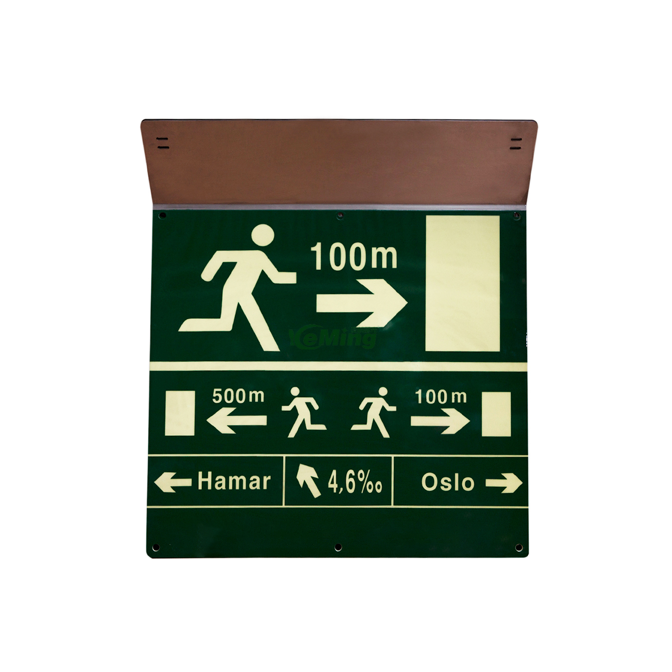 Self-luminous Tunnel Sign Road Tunnels Safety Sign for Traffic Warning