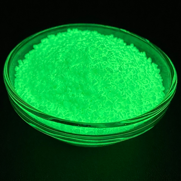 Big Particle Size Green Photoluminescent Powder Pigment